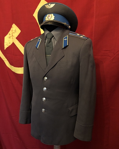 Soviet Air force colonel daily uniform with overcoat